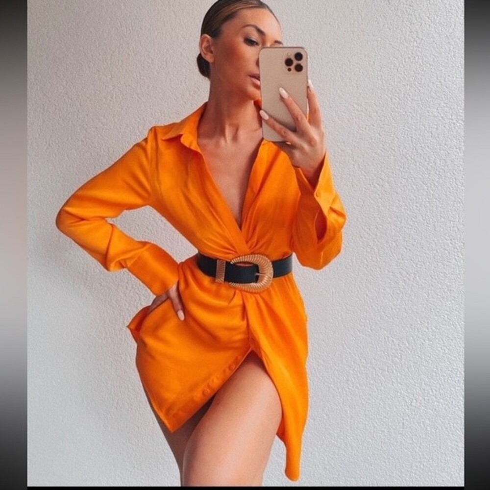 ZARA SATIN DRESS